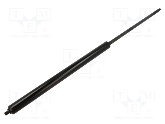 Gas spring; Thread: M8; E: 555mm; Øout: 21mm; Piston diam: 10mm; 300N