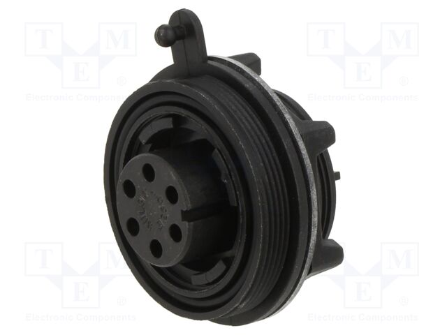 Connector: circular; socket; female; PIN: 6; 5A; 277V; IP68,IP69K