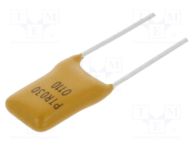 Fuse: PTC polymer; 1.1A; Imax: 40A; THT; PTR030V; bag