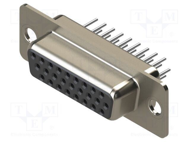 Connector: D-Sub HD; PIN: 26; socket; female; straight; THT; MHDD