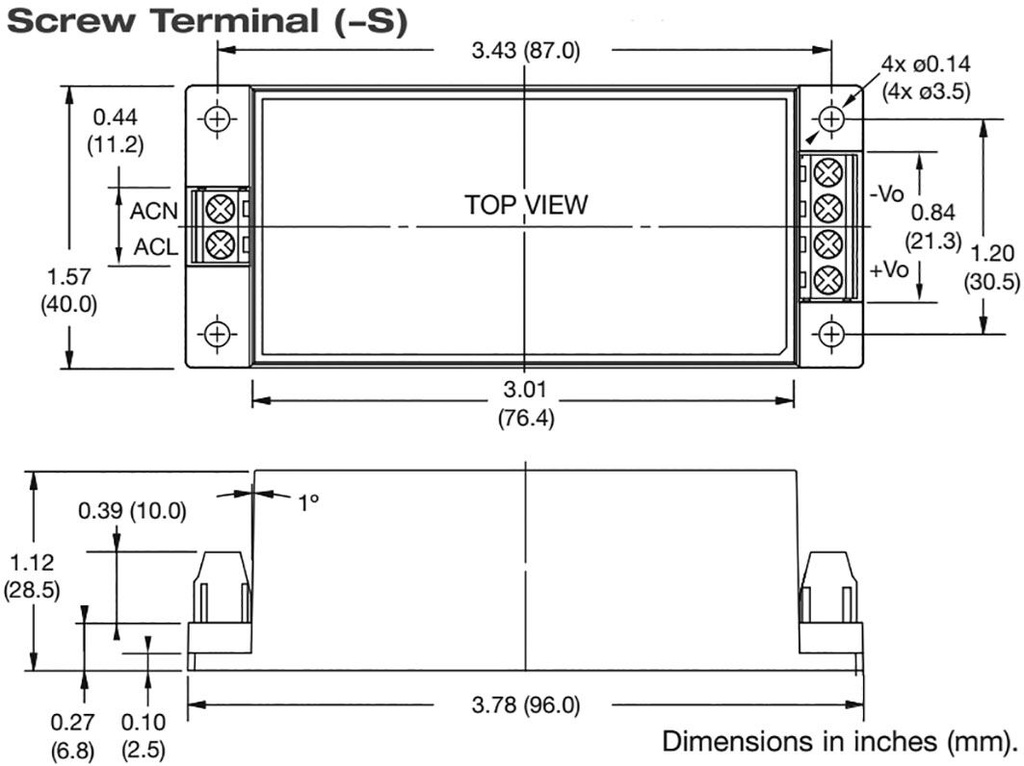 Power supply: switched-mode; 30W; 15VDC; 2A; OUT: 1; 87x40x28.5mm