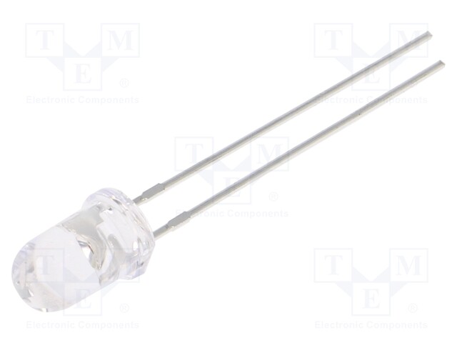 LED; 5mm; red; 5000÷8000mcd; 20°; Front: convex