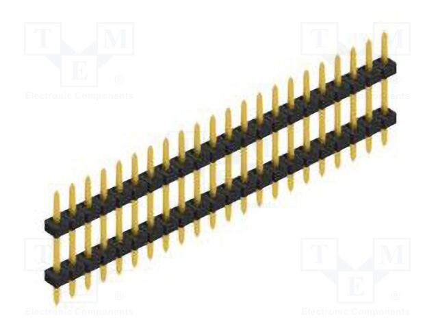 Connector: pin strips; pin header; male; PIN: 22; 2mm; THT; 1x22