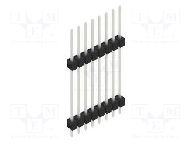 Connector: pin strips; pin header; male; PIN: 8; 2.54mm; THT; 1x8