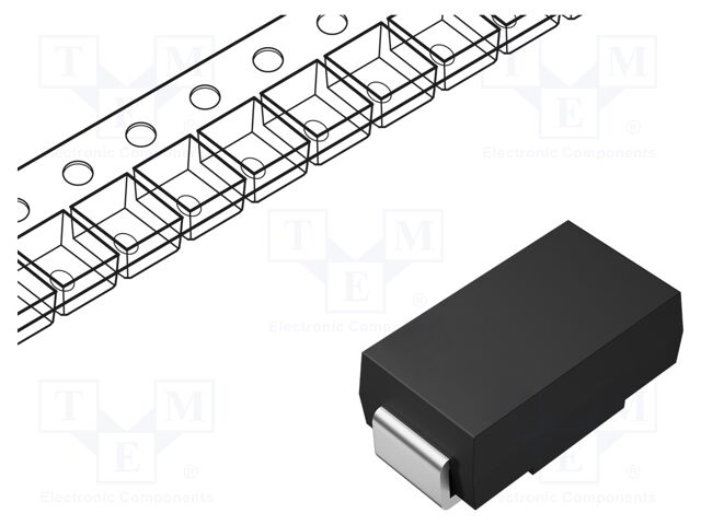 Diode: rectifying; SMD; 1kV; 1A; SMA; Ufmax: 1.3V; Ifsm: 30A