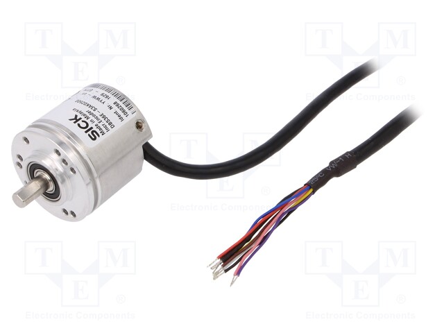 Encoder: incremental; Usup: 4.5÷5.5VDC; 2500imp/revol; shaft 6mm