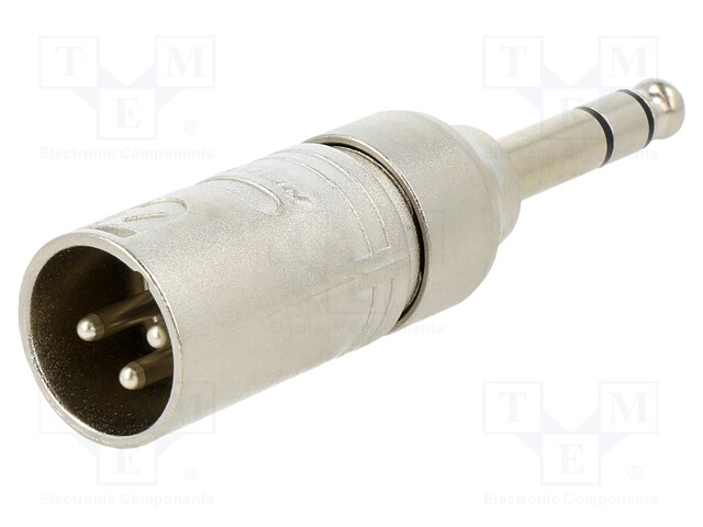 "ADAPTER XLRM 3POLE  1/4"" PLUG"
