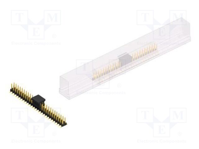 Connector: pin strips; pin header; male; PIN: 52; 2mm; SMT; 2x26