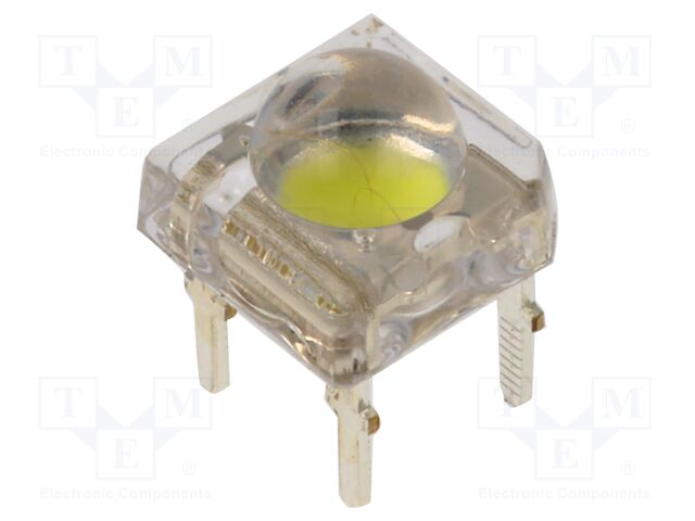 LED Super Flux; white; 7.62x7.62mm; 10000÷12000mcd; 120°; 75mA