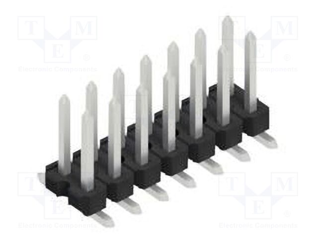 Connector: pin strips; pin header; male; PIN: 14; 2.54mm; SMT; 2x7