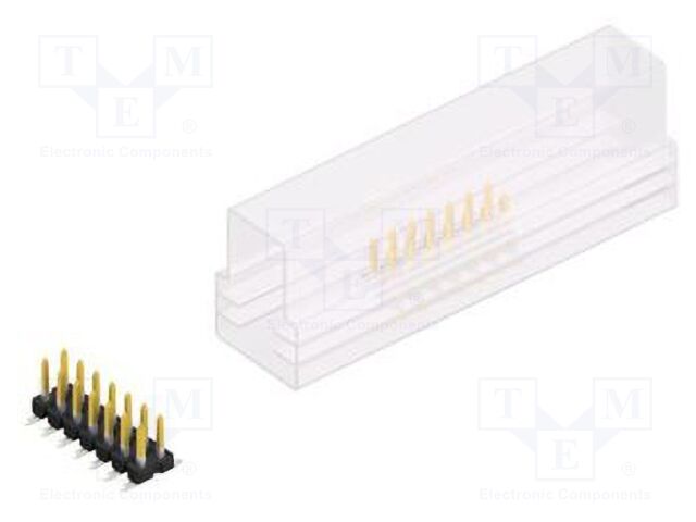 Connector: pin strips; pin header; male; PIN: 14; 2.54mm; SMT; 2x7