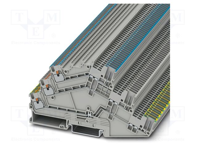Splice terminal: rail; PTS; PA; L: 64.3mm; terminals: 6; W: 3.5mm