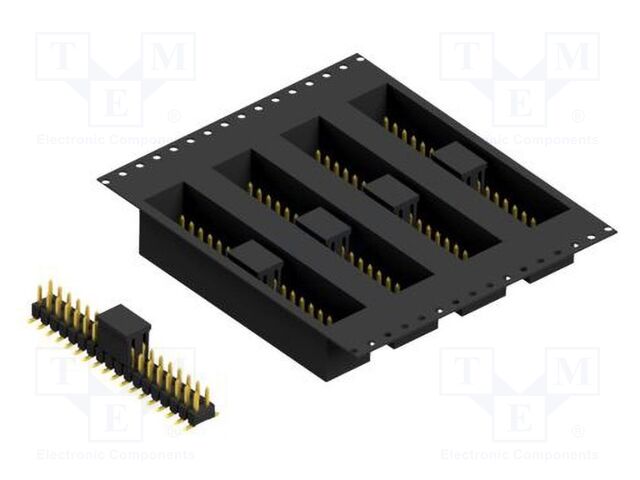 Connector: pin strips; pin header; male; PIN: 36; 2.54mm; SMT; 2x18