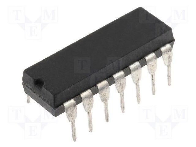IC: operational amplifier; 3MHz; 6÷36V; Ch: 4; DIP14