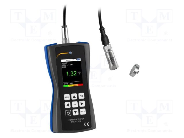 Vibrometer; Display: LCD TFT 2,8"; Meas.accur: ±2%; 10Hz÷10kHz