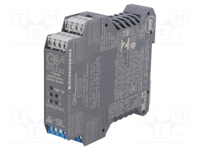 Converter: switch/proximity detector repeater; DIN; 20÷30VDC