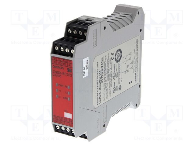 Module: extension; 24VDC; for DIN rail mounting; G9SX; -10÷55°C