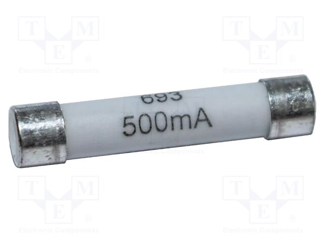 Fuse; 500mA; 4x7.5mm