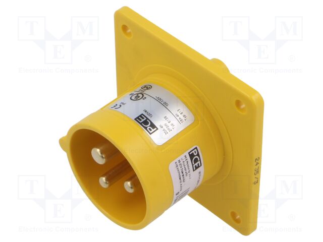 Connector: AC supply; socket; female; 16A; 110VAC; IEC 60309; IP44