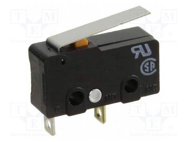 Microswitch SNAP ACTION; with short lever; SPST-NO; 3A/250VAC