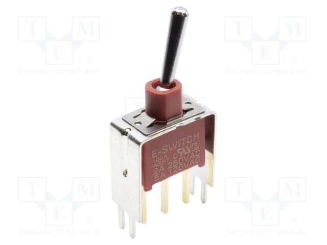Switch: toggle; Pos: 2; SPDT; ON-ON; 2A/250VAC; 5A/28VDC; -30÷85°C