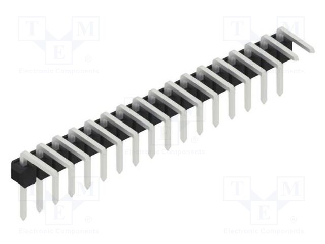 Connector: pin strips; pin header; male; PIN: 17; 2.54mm; THT; 1x17