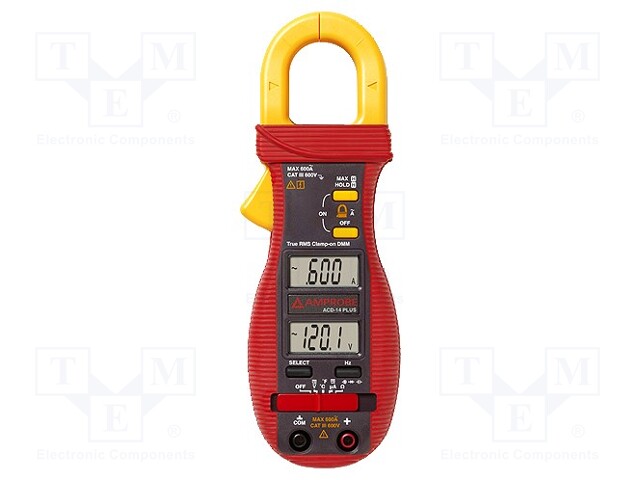 AC digital clamp meter; Øcable: 26mm; 2x LCD (4000); -20÷300°C