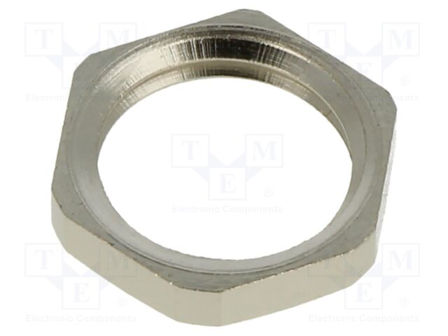 Nut; G1/4"; brass; Plating: nickel