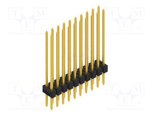 Connector: pin strips; pin header; male; PIN: 20; 2.54mm; THT; 2x10