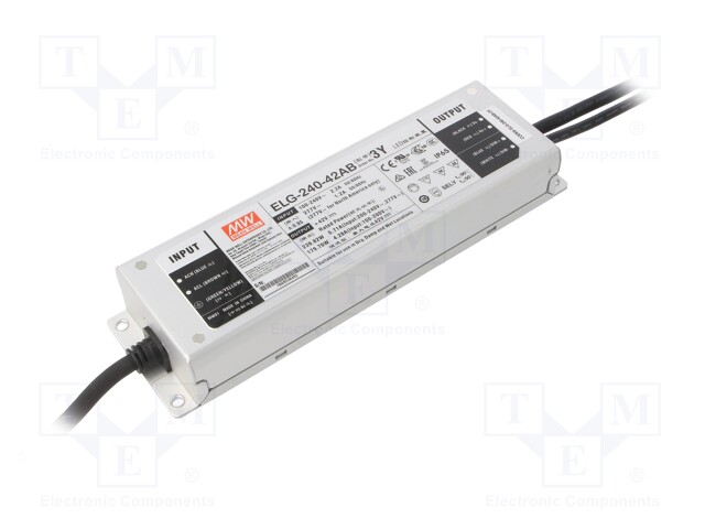 Power supply: switched-mode; LED; 239.82W; 42VDC; 39÷45VDC; IP65