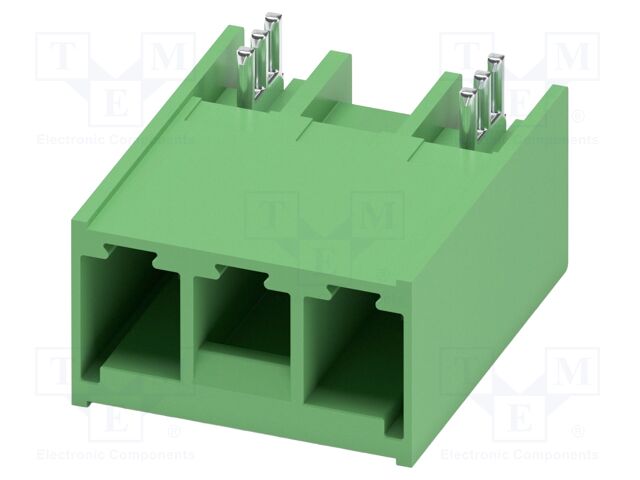 PCB headers, nominal cross section: 6 mm?, color: green, nom