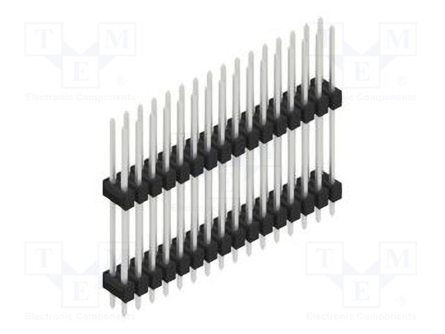 Connector: pin strips; pin header; male; PIN: 32; 2.54mm; THT; 2x16