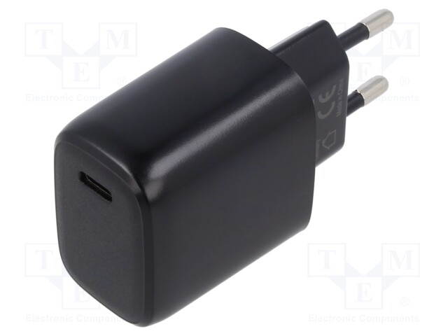 Power supply: switched-mode; plug; 5÷12VDC; 20W; Plug: EU; 85.6%