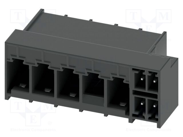 PCB hybrid header, nominal cross section: 6 mm?, color: blac