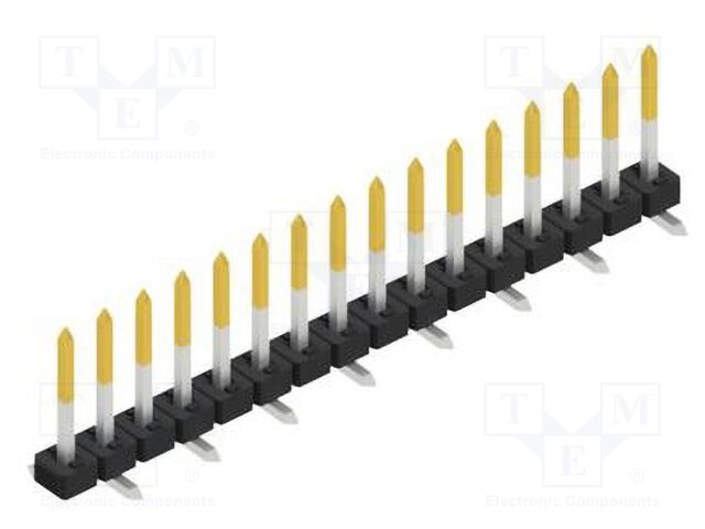Connector: pin strips; pin header; male; PIN: 16; 2mm; SMT; 1x16