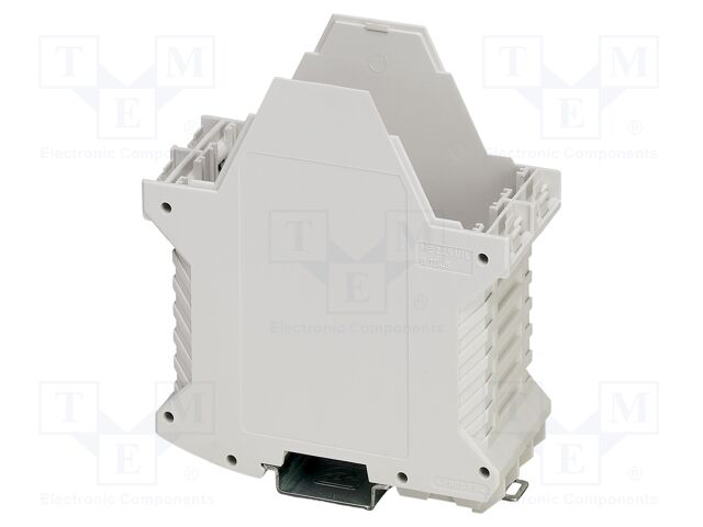 Enclosure base; with FE contact,with terminals; grey; UL94V-0