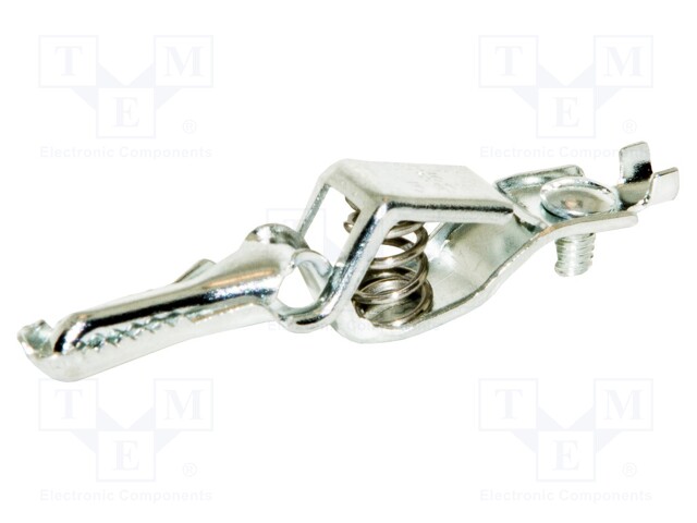 Crocodile clip; 5A; Grip capac: max.7.9mm; Overall len: 53.97mm