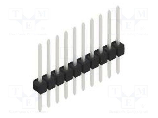 Connector: pin strips; pin header; male; PIN: 10; 2.54mm; THT; 1x10