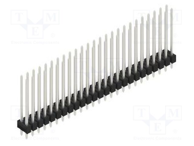 Connector: pin strips; pin header; male; PIN: 50; 2.54mm; THT; 2x25