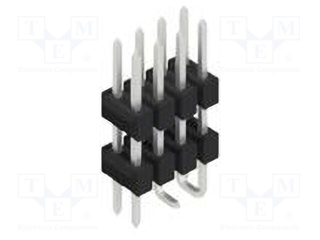 Connector: pin strips; pin header; male; PIN: 8; 2.54mm; SMT; 2x4
