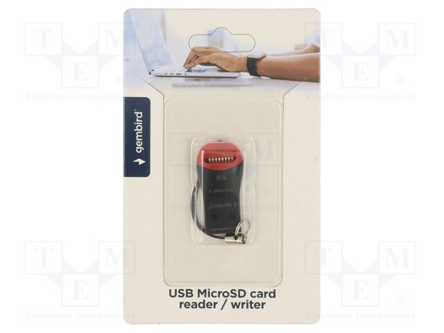 Card reader: memory; USB A plug; USB 2.0; microSDHC,SDHC; 25Mbps