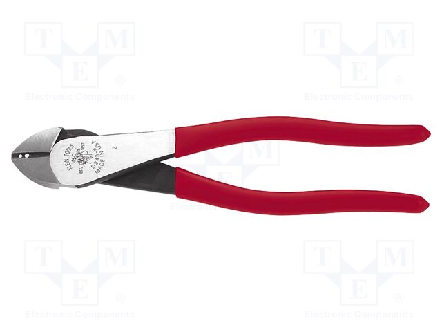 Pliers; side,cutting; handles with plastic grips; 203mm