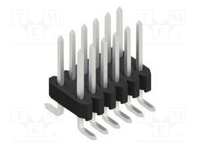 Connector: pin strips; pin header; male; PIN: 12; 1.27mm; SMT; 2x6