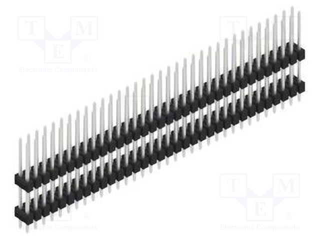 Connector: pin strips; pin header; male; PIN: 68; 2.54mm; THT; 2x34