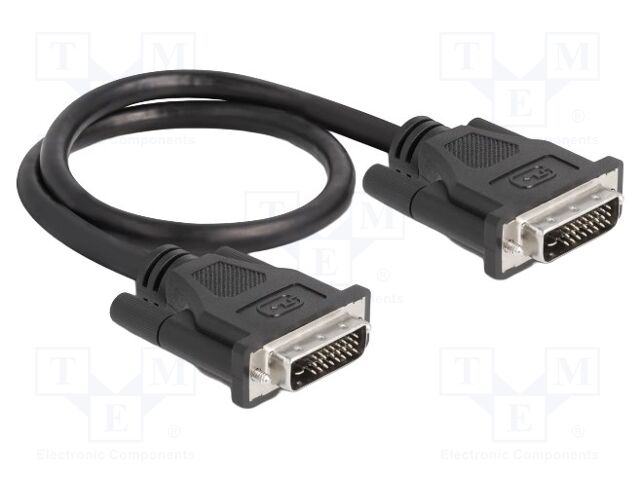 Cable; DVI-D (24+1) plug,both sides; dual link; QHD 1440p; 500mm