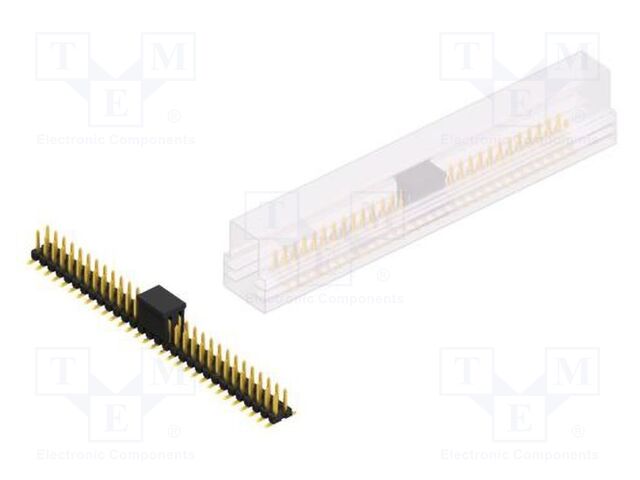 Connector: pin strips; pin header; male; PIN: 60; 2.54mm; SMT; 2x30