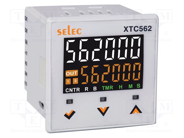 Meter: programmable; digital,mounting; on panel; LED; 6 digits