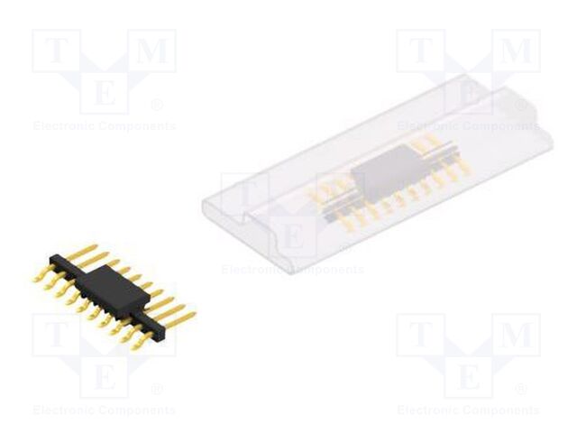 Connector: pin strips; pin header; male; PIN: 10; 2mm; SMT; 1x10
