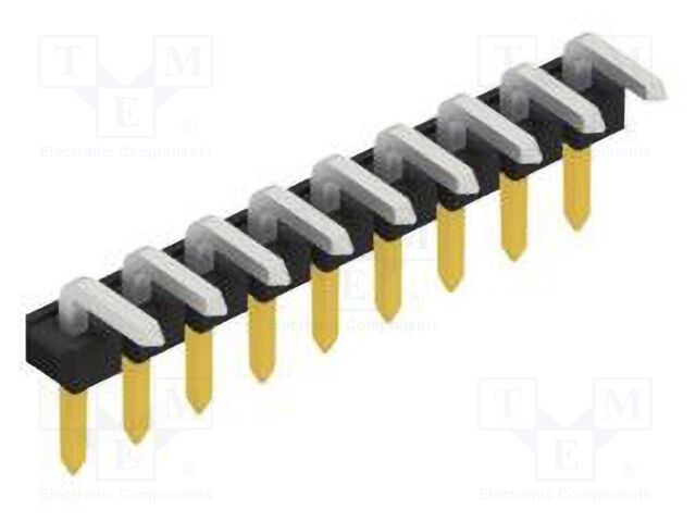 Connector: pin strips; pin header; male; PIN: 9; 2.54mm; THT; 1x9