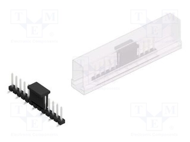 Connector: pin strips; pin header; male; PIN: 13; 2.54mm; SMT; 1x13